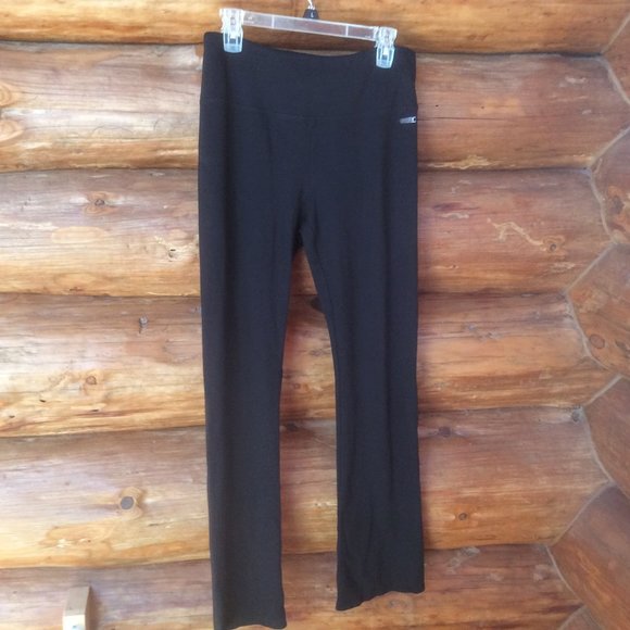 Calvin Klein Performance Stretch Black Bootcut Pull-on Yoga Pants Size Large - Picture 2 of 6